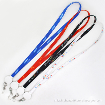 OEM Customized Design Promotion Gift Cable Neck Strap Lanyard Type C USB Flat Measure Ruler Charging Data Cable for Samsung